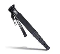 SIRUI 61.4"/156cm Monopod for Camera with 6-Sections Height, P-306 | Lightweight Portable Monopod, Compact Travel Stick for DSLR Camera, Aluminum Selfie Stick with Wrist Strap, Max Load 8kg