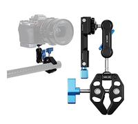 SIRUI Alien Series Camera Magic Arm with Phone Clamp, Crab-Shaped Articulating Camera Clamp with 1/4"-20 Screw, 3/8"-16 Holes, Fits DSLR Camera/Phones, Black (MA-GK)