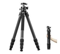 SIRUI AM-284S+G1 Carbon fibre Travel Tripod Kit with Low Profile Ball Head | Professional Lightweight Tripod, Max 50.4" Height, 20kg (44lbs) Load, Ultra Stable for DSLR, Mirrorless, Camera, Photography