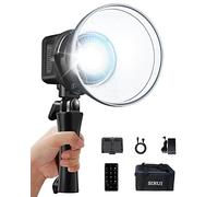 SIRUI C60 LED Video Light, 60W COB Continuous Lighting for Photography, 5600K Daylight, CRI 96 TLCI 98, 13000Lux@1m, with Reflector, Bowens Mount, APP Control, Battery/APP Control