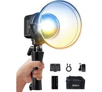SIRUI C60B Bi-Color LED Video Light, 60W Continuous Light for Photography, CRI 96 TLCI 98, CCT 2800K-7000K, 12 Built-in FX, Ultra-Silent Studio Light with Bowens Mount, Reflector, APP Control