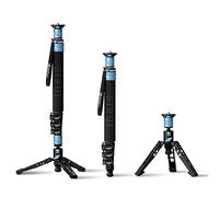 SIRUI Camera Monopod for Photography, 160cm Carbon Fibre Monopod with Removable Tripod Stand Base, Travel Hiking Walking Stick for DSLR Camera, Video Camcorder, Max Load 12kg P-424FS
