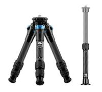 SIRUI Carbon Fiber Mini Tripod AM-223 With Extendable Centre Column SL-100, Lightweight Portable Tripod With Twist Locks, Max Height 66cm, Max Load up 15kg