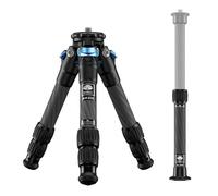 SIRUI Carbon Fiber Mini Tripod AM-223 With Extendable Centre Column SL-100, Lightweight Portable Tripod With Twist Locks, Max Height 66cm, Max Load up 15kg