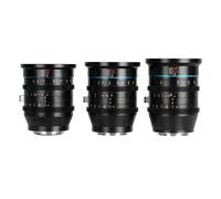 Sirui Jupiter Macro T2 Full-Frame Cine Prime Lens Set (24mm, 35mm, 50mm), PL Mount, Manual Focus, Macro, Prime, Arri ALEXA Mini LF, Mini, LF Compatible