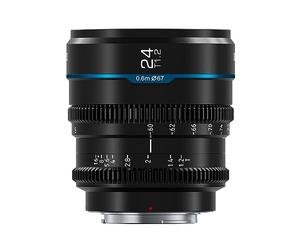 SIRUI Night Walker 24mm Manual Focus Cine Lens, T1.2 Large Aperture S35 Frame Prime Lens for X Mount Cameras, For X-H2/H2S, XT-4, XT-3,X-S10, X-S20 (MS24X-B, X Mount, Black)