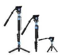 SIRUI P-325FL Carbon Fibre Monopod with Stand and Video Head VH-10
