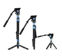 SIRUI P-325FS Camera Monopod for Photography, 149.5cm Carbon Fibre Camera Monopod with Removable Tripod Stand Base, Travel Monopod with VH-10 Fluid Head for DSLR Camera, Video Camcorder, Max Load 10kg