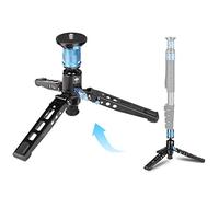 SIRUI P-36 Kit, Aluminum Tripod Base and Adapter | P-306/P-326 Monopod Support with Quick Release, Foldable Feet, Vertical Notch (Tripod Base and Adapter only)