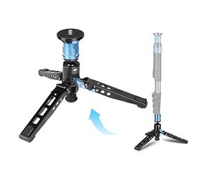 SIRUI P-36 Kit, Aluminum Tripod Base and Adapter | P-306/P-326 Monopod Support with Quick Release, Foldable Feet, Vertical Notch (Tripod Base and Adapter only)