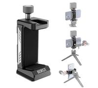 Sirui Phone Mount for Tripod with Arca Base with 1/4"&3/8" Threaded Holes, Metal Tripod Cell Phone Clamp Holder with 2 Cold Shoes, Smartphone Adapter for iPhone, Galaxy, Pixel, AM-PH05