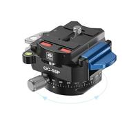 SIRUI QC-55P Quick Release Plate with 360° Rotating Pan Head, Camera Mounting Adapter with 1/4" and 3/8" Thread, Quick Release Mounting Plate for Tripod