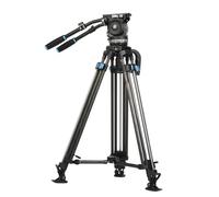 SIRUI Rapid System SQ100+VHS18 Professional Video Tripod Kit with One-Step Height Adjustment, Carbon Fibre, 25 kg Load Capacity, 195 cm Max. Height, 100 mm Hemisphere, 10-Level Counterbalance for