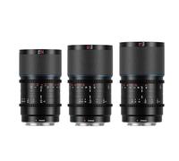 SIRUI Saturn 35mm, 50mm, 75mm Lens Set T2.9 1.6X Full Frame Carbon Fiber Anamorphic Lens, Cine Lens Less Than 500g (Blue Flares, X Mount)