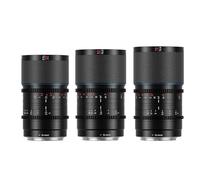 SIRUI Saturn 35mm, 50mm, 75mm Lens Set T2.9 1.6X Full Frame Carbon Fiber Anamorphic Lens, Cine Lens Less Than 500g (Blue Flares, DL Mount)