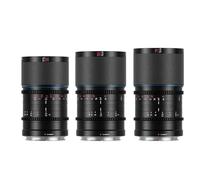 SIRUI Saturn 35mm, 50mm, 75mm Lens Set T2.9 1.6X Full Frame Carbon Fiber Anamorphic Lens, Cine Lens Less Than 500g (Blue Flares, L Mount)
