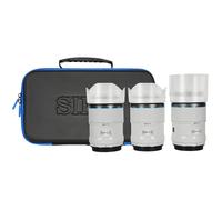 SIRUI Sniper 23mm, 33mm & 56mm F1.2 APSC Lens Kit for Nikon Z (White, Carbon Fibre)