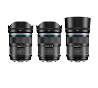 SIRUI Sniper F1.2 Autofocus lens Set, 23mm, 33mm, 56mm, Wide Angle APS-C Camera Lens, X Mount Lens for X-H2S, X-T5, X-M5,X-S20 (AS-3S-XB, X Mount, Black)