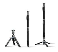 SIRUI SVM-165 Camera Monopod with Feet for Photography, 165cm Carbon Fibre Camera Monopod with Removable Tripod Stand Base, for DSLR, Camcorder, Max Load 10kg