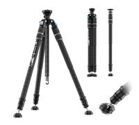 SIRUI SVS60 Carbon Fiber Travel Tripod, 64.6" Professional Compact Camera Tripod, Rapid One-Step Height Adjustment, Modular Monopod Design, Max Load 8kg/17.6lbs