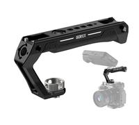 SIRUI Top Handle with 3/8"-16 Locating Pins Mount for ARRI, Camera Cage Silicone Top Handgrip with Cold Shoe with Safety Pins, 1/4" and 3/8" Threads for Microphone, LED Light, Monitor, SC-THA