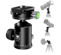 SIRUI Tripod Ball Head for Camera, 360° Double Panoramic Head with 36mm Metal Ball and 1/4" Quick Release Plate for DSLR Camera, Camcorder, Tripod, Monopod, Max Load 20kg/44lbs, KH-20