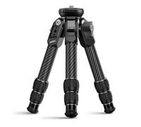 SIRUI Upgraded AM-223LS Carbon Fiber Mini Tripod with Bowl Base, 33lbs Max Load, Ultra-Lightweight 1.63lbs, 8.82in Folded, 360° Panorama and ±15° Tilt for Camera, Phone, Vlogging