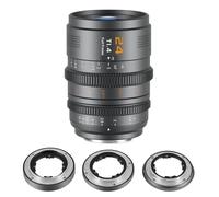 SIRUI VP-1 Vision Prime 1 T1.4 Full Frame Cine Lens, 24mm Manual Focus Cinema Lens with Pre-Installed E Mount, Interchangeable RF/Z/L Mounts, 1 Lens for 4 Mounts (Metal Gray, E/RF/Z/L Mounts)