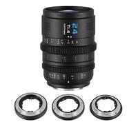 SIRUI VP-1 Vision Prime 1 T1.4 Full Frame Cine Lens, 24mm Manual Focus Cinema Lens with Pre-Installed E Mount, Interchangeable RF/Z/L Mounts, 1 Lens for 4 Mounts (Black, E/RF/Z/L Mounts)