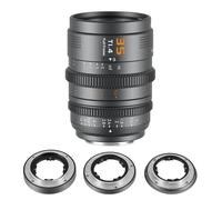 SIRUI VP-1 Vision Prime 1 T1.4 Full Frame Cine Lens, 35mm Manual Focus Cinema Lens with Pre-Installed E Mount, Interchangeable RF/Z/L Mounts, 1 Lens for 4 Mounts (Metal Gray, E/RF/Z/L Mounts)