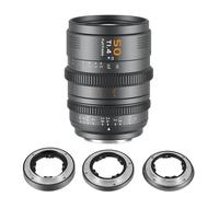 SIRUI VP-1 Vision Prime 1 T1.4 Full Frame Cine Lens, 50mm Manual Focus Cinema Lens with Pre-Installed E Mount, Interchangeable RF/Z/L Mounts, 1 Lens for 4 Mounts (Metal Gray, E/RF/Z/L Mounts)