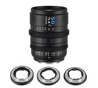 SIRUI VP-1 Vision Prime 1 T1.4 Full Frame Cine Lens, 50mm Manual Focus Cinema Lens with Pre-Installed E Mount, Interchangeable RF/Z/L Mounts, 1 Lens for 4 Mounts (Black, E/RF/Z/L Mounts)