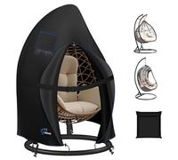 SIRUITON Ø120x190cm Patio Hanging Egg Chair Cover 210D Oxford