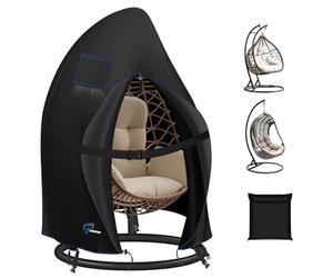 SIRUITON Ø120x190cm Patio Hanging Egg Chair Cover 210D Oxford