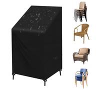 SIRUITON Garden Stacking Chair Cover Heavy Duty 420D Oxford Fabric Waterproof Breathable Tear Resistant Reclining Outdoor Garden Chair Cover -24 Months Warranty 120x 65 x 65 / 80CM