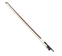 Sirxlevcy 1 PCS QA-18 Violin Bow 4/4 Brazilian Mahogany Pure Horsetail Bow White Shell Silver Sheepskin Hand Rest Bow