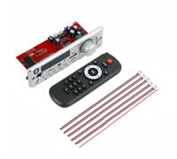 Sirxlevcy 1 Set Black Bluetooth MP3 WAV Decoder Board Kit 80W Amplifier Handsfree Car Audio Microphone USB TF FM Radio Mp3 Player Speaker DC 12V