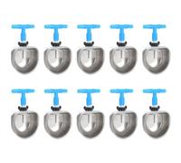Sirxlevcy 10 Sets Stainless Steel Drinker, Breeding Equipment Anti Scratch Stainless Steel Nipple Drinking(Siamese)