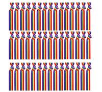 Sirxlevcy 1000Piece Pride Month Unisex Rainbow Bandana Gay Pride Handkerchief Wristband Nylon + Wrist Strap Wrist Band