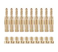 Sirxlevcy 10Pcs Carburetor Main Jet Kit & 10Pcs Slow/Pilot Jet for PWK CVK PWM KSR Motorcycle Carburetor