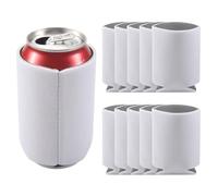 Sirxlevcy 10PCS Neoprene Beer Can Cooler Drink Cup Bottle Sleeve Insulator Wrap Cover New White