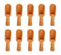 Sirxlevcy 10PCs Wooden Mini Scoop Salt Sugar Coffee Spoon Kitchen Cooking Tool