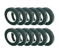 Sirxlevcy 12 Pcs Floral Tape Florist Stem Wrap Green Tape for Bouquet Flowers and Crafts Making