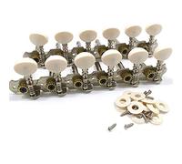 Sirxlevcy 12 Strings Acoustic Guitar Tuning Pegs Chrome Plated Machine Heads 6L 6R Acoustic Guitar Instruments Accessory Part