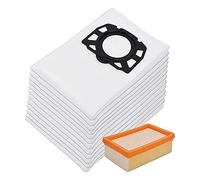Sirxlevcy 12 Vacuum Cleaner Bags + 1 Flat Pleated Filter for WD4, WD5 and WD6 Wet & Dry Multi-Purpose Vacuum Cleaner