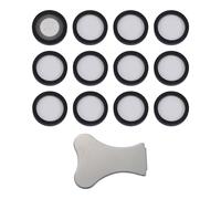 Sirxlevcy 12Pack Ultrasonic Mist Maker Fogger Ceramics Discs for Humidifier Parts Transducer Discs with Cap Tool