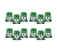 Sirxlevcy 12Pcs Football Party Favors Drawstring Bags Soccer Ball Gift Goodie Bag Kids Sports Theme Party Decoration Supplies Easy to Use B