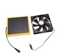 Sirxlevcy 12V 5W Solar Exhaust Fan Air Extractor 5.6Inch Mini Ventilator Solar Panel Powered Fan for Dog Chicken House Greenhouse