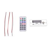 Sirxlevcy 12V Bluetooth MP3 Decoder Board 50W Amplifier DIY Home Digital Audio Module USB for Speaker Handsfree Plastic Silver