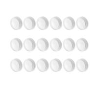 Sirxlevcy 18 Pack Plastic Regular Mouth Jar Lids For Ball, Kerr And More - Food Grade White Plastic Storage Caps